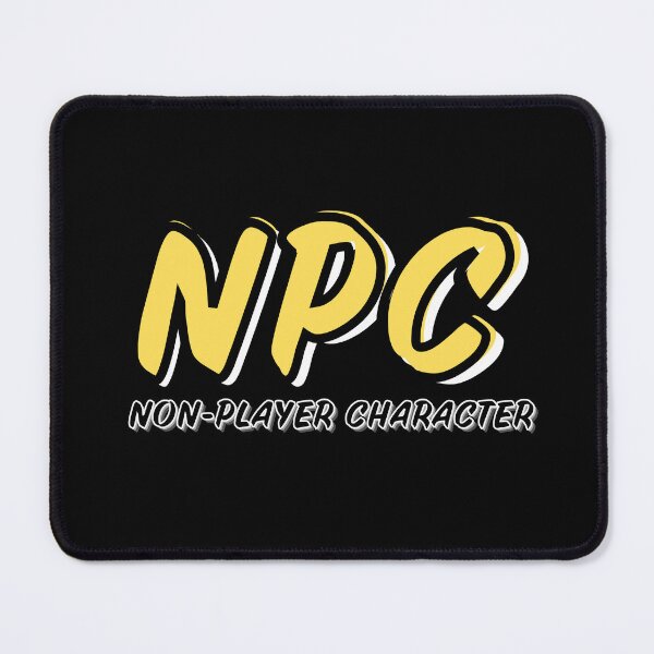 Item preview, NPC Non-Player Character Logo Style | Yellow designed and sold by domvito.