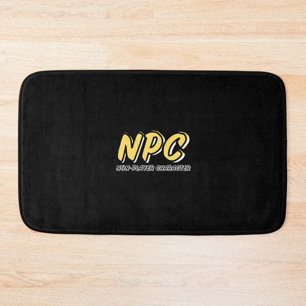 Item preview, NPC Non-Player Character Logo Style | Yellow designed and sold by domvito.