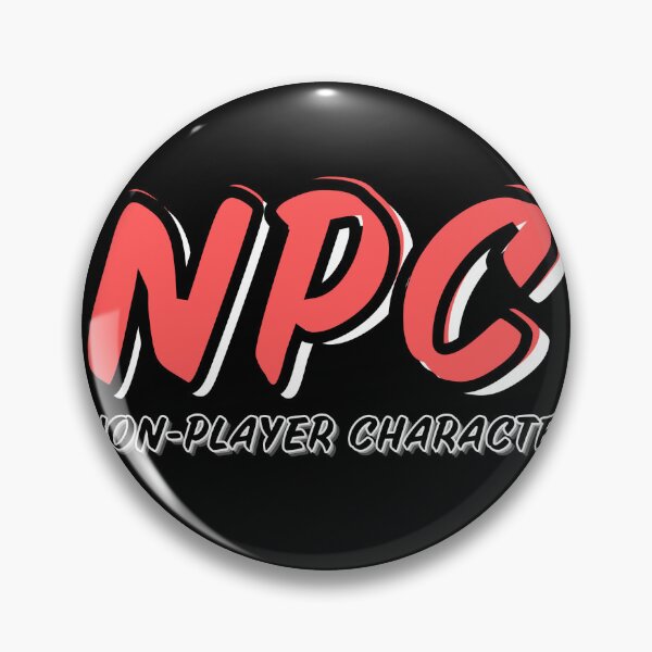 Item preview, NPC Non-Player Character Logo | Red designed and sold by domvito.