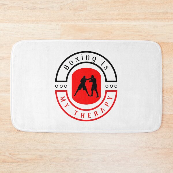 Item preview,  Boxing is my therapy funny motivational design designed and sold by DigitalMagShop.