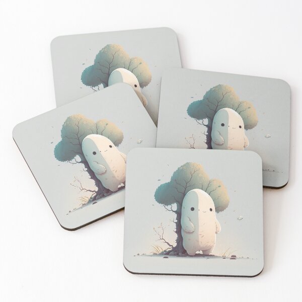 Item preview, Big White Blob Monster Hiding behind a Tree designed and sold by quick-drops.