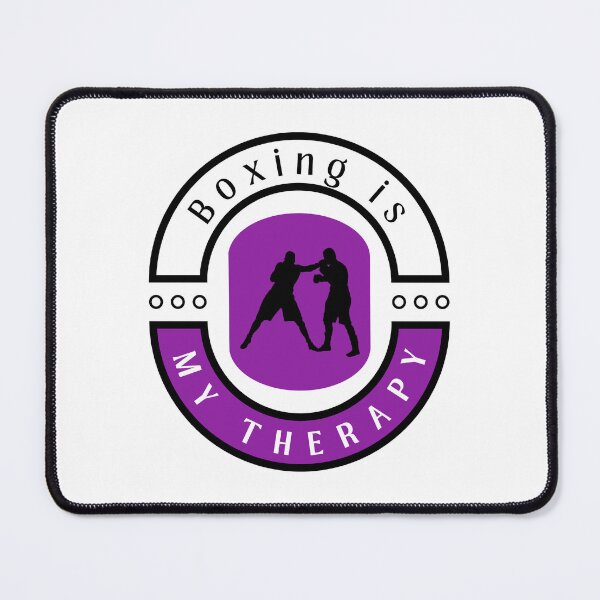 Item preview,  Boxing is my therapy funny motivational design designed and sold by DigitalMagShop.