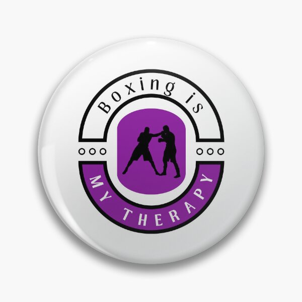 Item preview,  Boxing is my therapy funny motivational design designed and sold by DigitalMagShop.