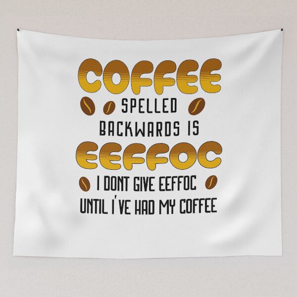 Item preview, Coffee Spelled Backwards  designed and sold by funkycoolshirts.