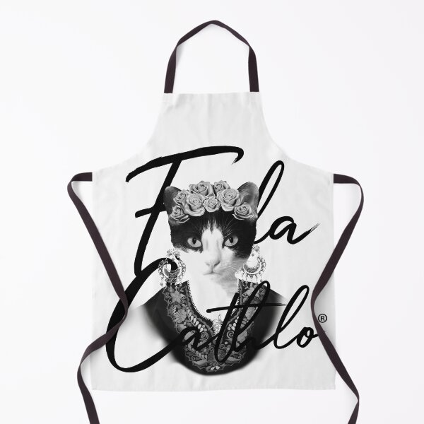 Item preview, White And Black Cat Frida Cathlo version of - Frida Kahlo designed and sold by Jaime Ortiz.