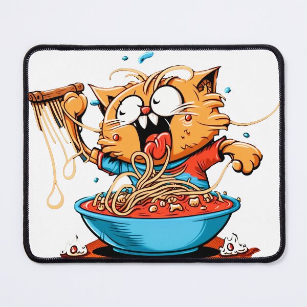 Item preview, Cat Eating Spaghetti designed and sold by TripleEdge22.