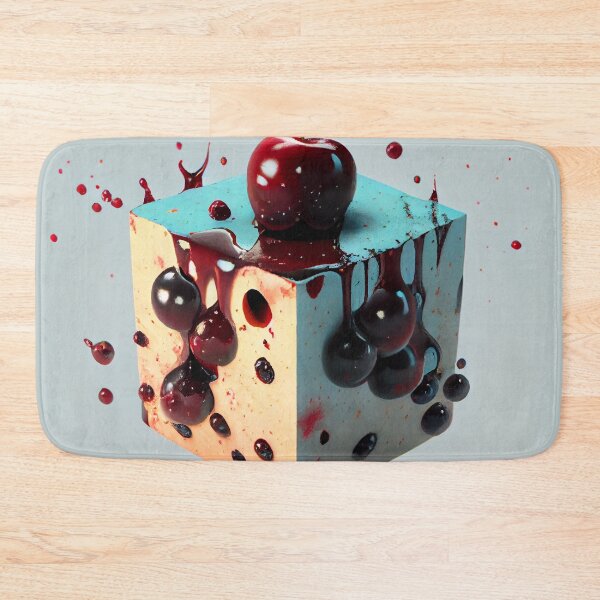 Item preview, Cherry Cube in a Greasy Splotch Digital Painting designed and sold by CodeAndColors.