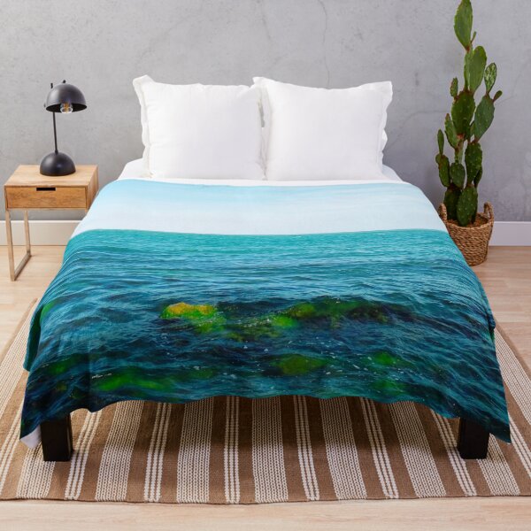 Item preview, Wavy Black Sea with some underwater stones designed and sold by helenkaiy.
