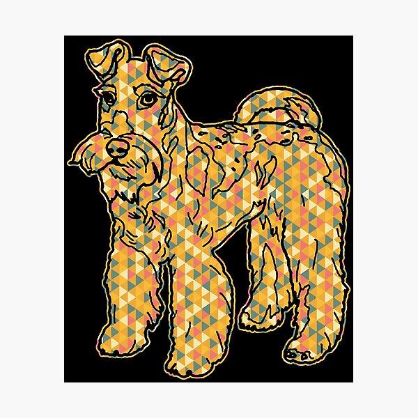 Item preview, Wire Fox Terrier - Wire Fox Terrier Geometric designed and sold by UnknownArtistt.