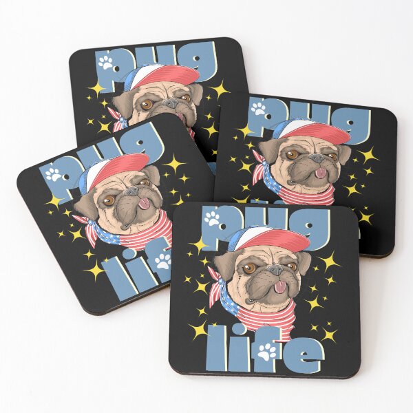 Item preview, Pug Life Funny Pug Dog Lovers Gift designed and sold by NNDraw.