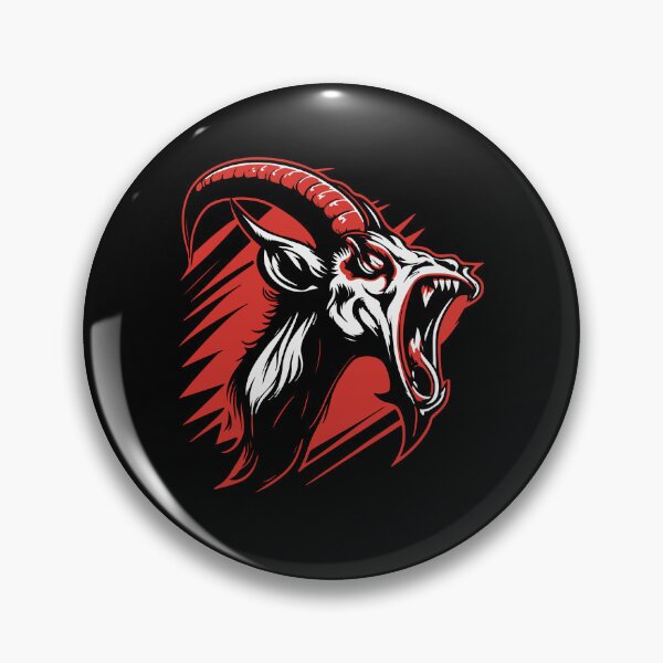 Item preview, screaming goat vector mascot illustration designed and sold by Gerald Waters.