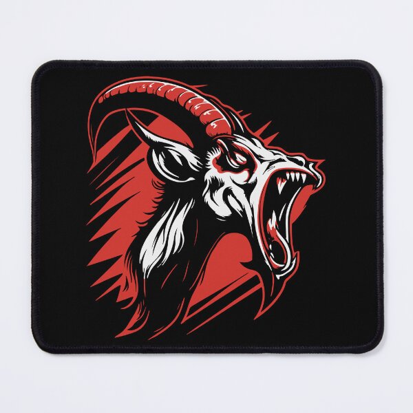 Item preview, screaming goat vector mascot illustration designed and sold by Gerald Waters.