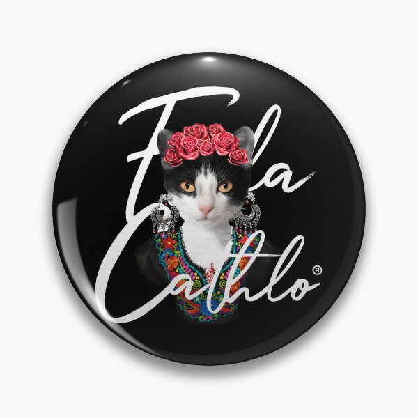 Item preview, BW Color Cat Frida Cathlo version of - Frida Kahlo designed and sold by Jaime Ortiz.