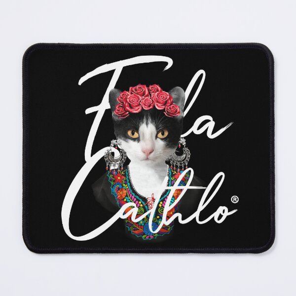 Item preview, BW Color Cat Frida Cathlo version of - Frida Kahlo designed and sold by Jaime Ortiz.
