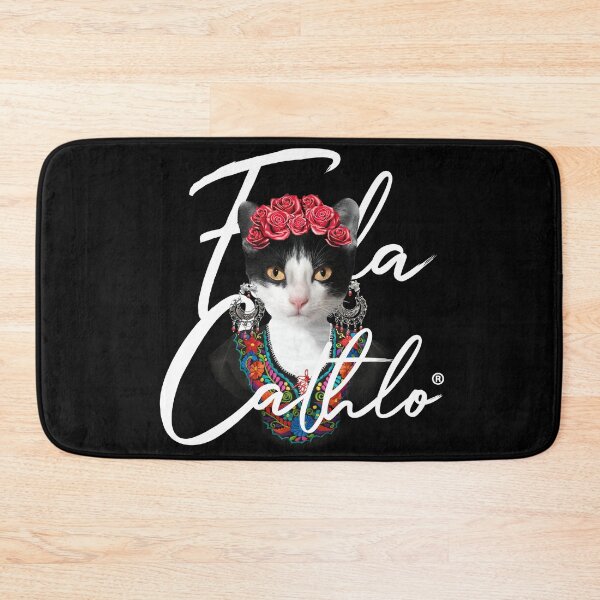 Item preview, BW Color Cat Frida Cathlo version of - Frida Kahlo designed and sold by Jaime Ortiz.