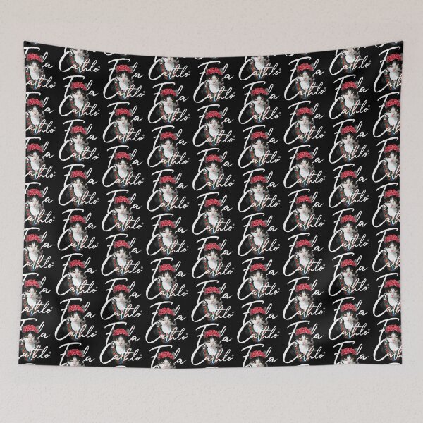 Item preview, BW Color Cat Frida Cathlo version of - Frida Kahlo designed and sold by Jaime Ortiz.