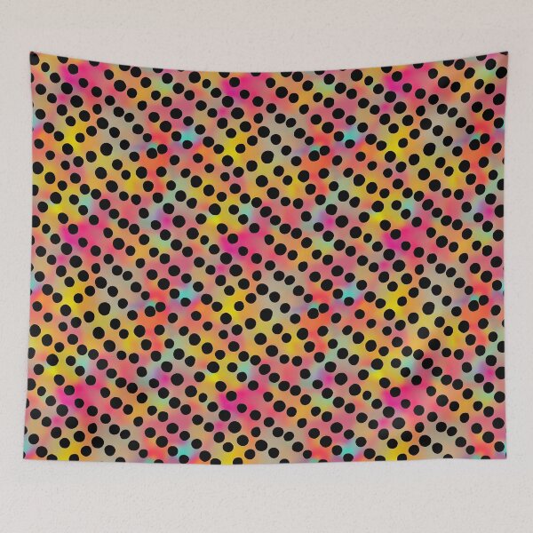 Item preview, Polka dots circle techno rush pattern designed and sold by patterncrow.