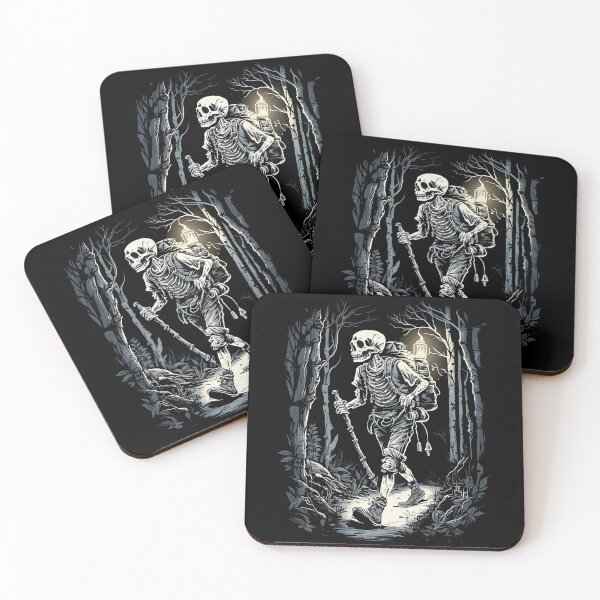Item preview, Light Will Guide My Way- A Backpacker Skeleton designed and sold by maryedenoa.