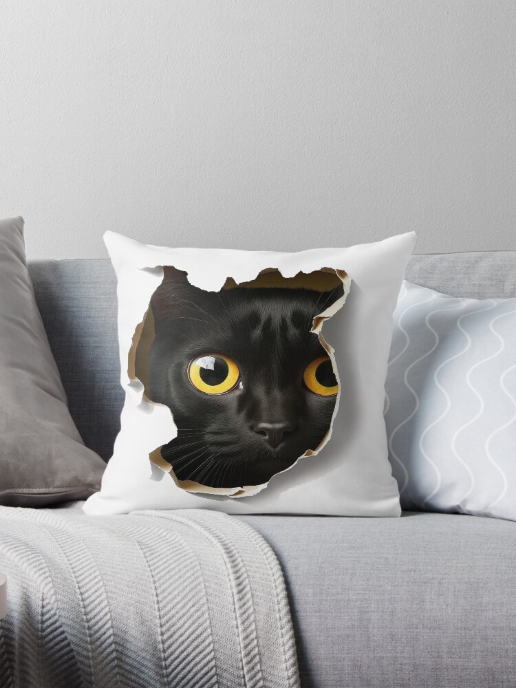 Cat fur is the new black pillow best sale