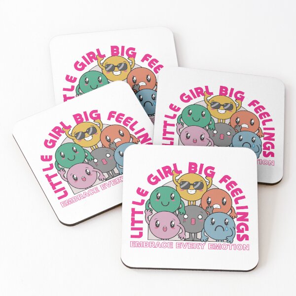 Item preview, Little Girl Big Feelings - kawaii emoji designed and sold by Ellisano.