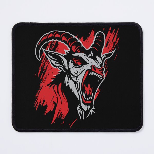 Item preview, screaming goat vector mascot illustration designed and sold by Gerald Waters.