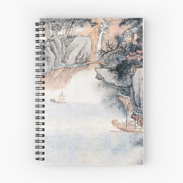 Item preview, Minimalist Painting of a Mountain and Ocean View designed and sold by iamwowie.