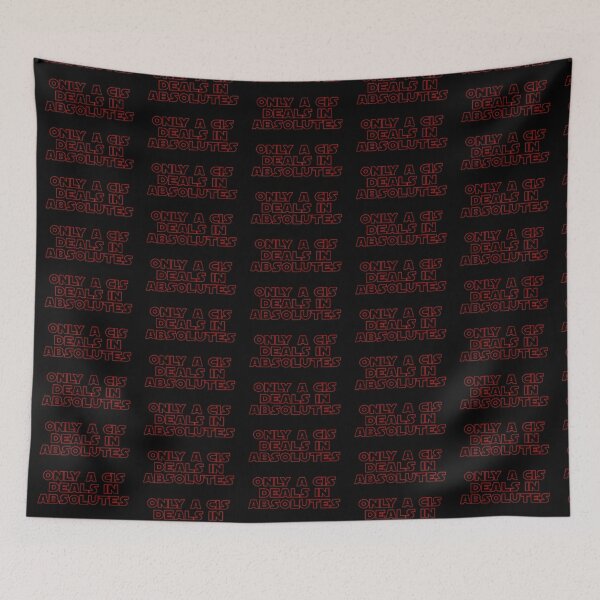 Item preview, Only a Cis (red, outline) designed and sold by AllQueerHere.