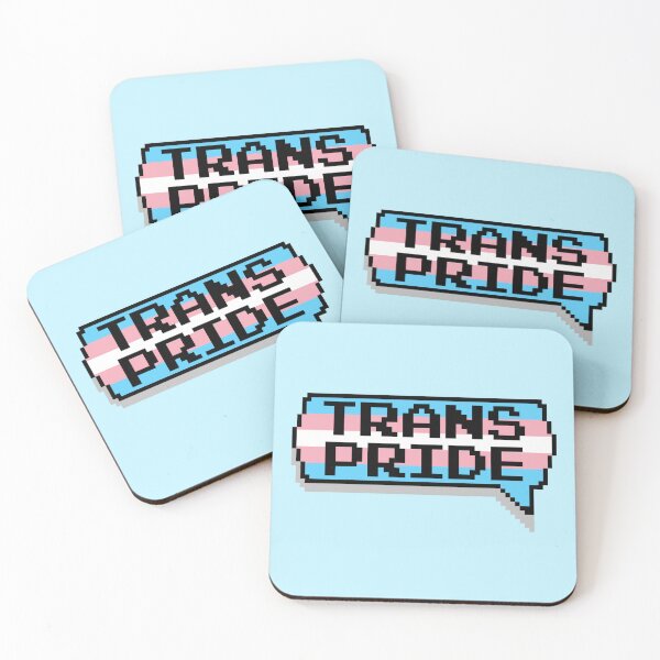 Item preview, Trans Pride Pixelated Chat Box designed and sold by everything4eva.