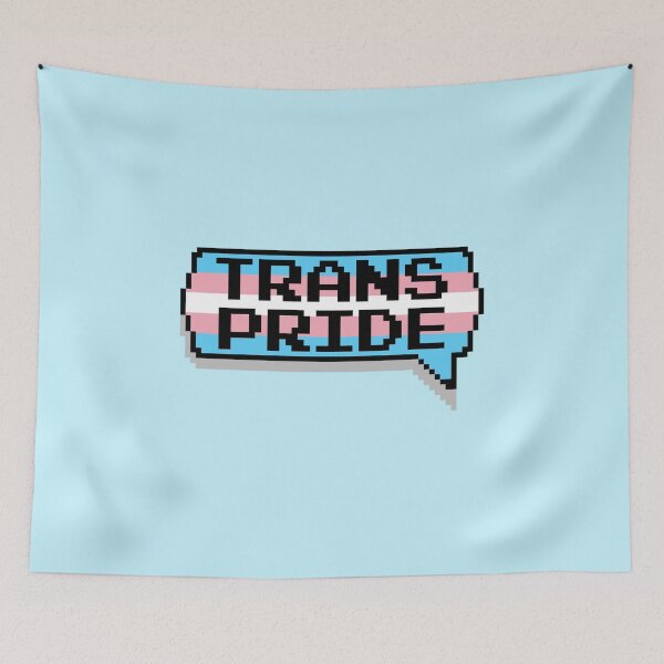 Item preview, Trans Pride Pixelated Chat Box designed and sold by everything4eva.