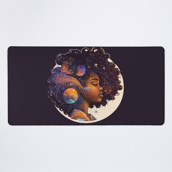 Item preview, cute African-American teenage goddess, with a beautiful ornate afro centric hairstyle designed and sold by BabyDD.