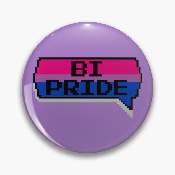 Item preview, Bi Pride Pixelated Chat Box designed and sold by everything4eva.