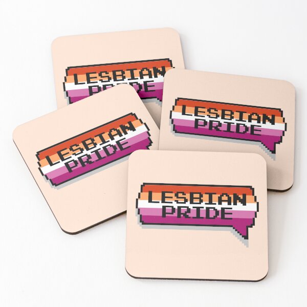 Item preview, Lesbian Pride Pixelated Chat Box designed and sold by everything4eva.