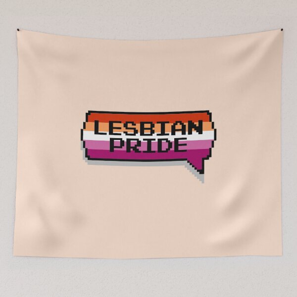 Item preview, Lesbian Pride Pixelated Chat Box designed and sold by everything4eva.