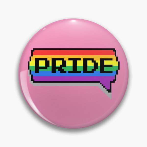 Item preview, Rainbow Pride Pixelated Chat Box designed and sold by everything4eva.