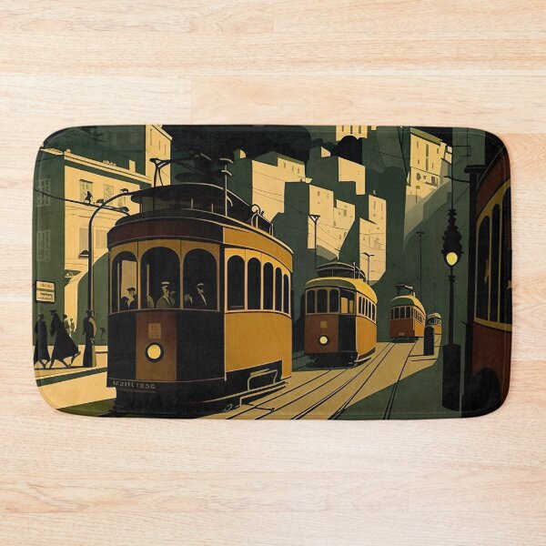Item preview, Trams in 1930s Lisbon, Portugal designed and sold by Styrman.