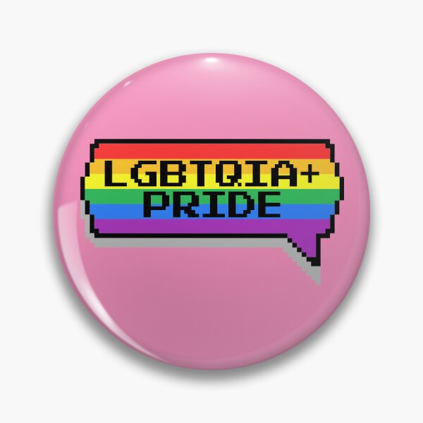 Item preview, LGBTQIA Plus Pride Pixelated Chat Box designed and sold by everything4eva.
