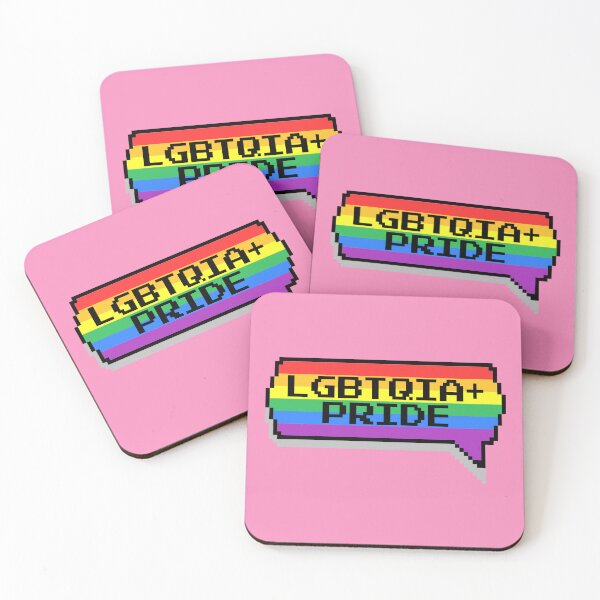 Item preview, LGBTQIA Plus Pride Pixelated Chat Box designed and sold by everything4eva.