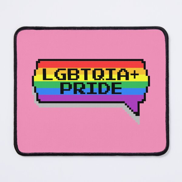 Item preview, LGBTQIA Plus Pride Pixelated Chat Box designed and sold by everything4eva.