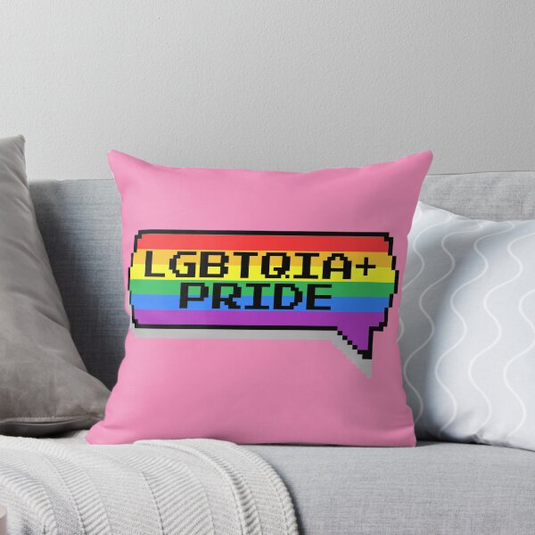 Item preview, LGBTQIA Plus Pride Pixelated Chat Box designed and sold by everything4eva.