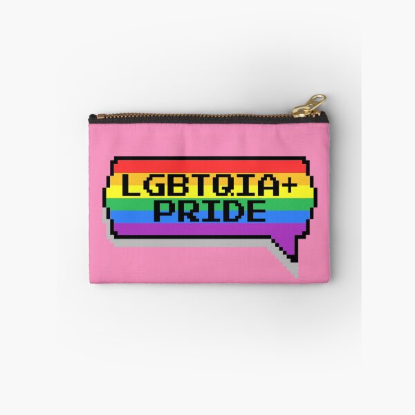 Item preview, LGBTQIA Plus Pride Pixelated Chat Box designed and sold by everything4eva.
