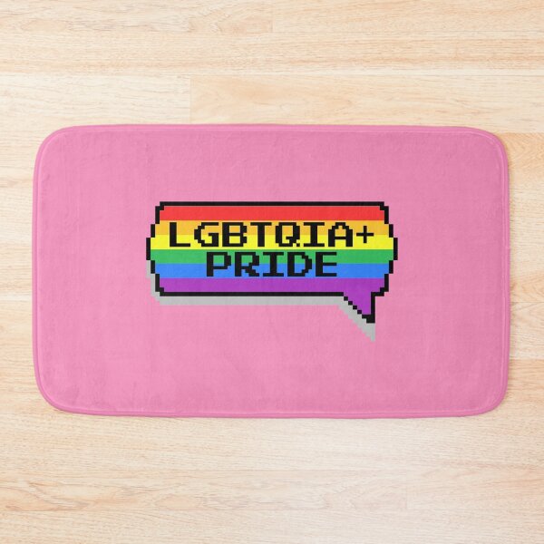 Item preview, LGBTQIA Plus Pride Pixelated Chat Box designed and sold by everything4eva.