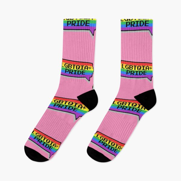 Item preview, LGBTQIA Plus Pride Pixelated Chat Box designed and sold by everything4eva.