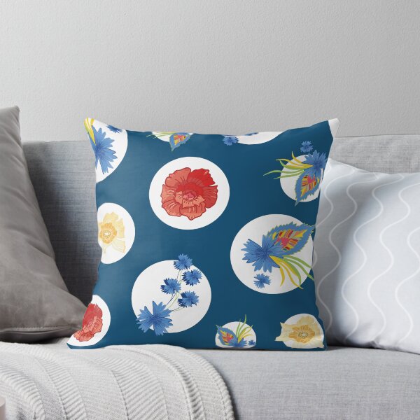 Item preview, Slavic Heritage Summer Wildflowers Meadow Boho Pattern designed and sold by LotusBlanc.