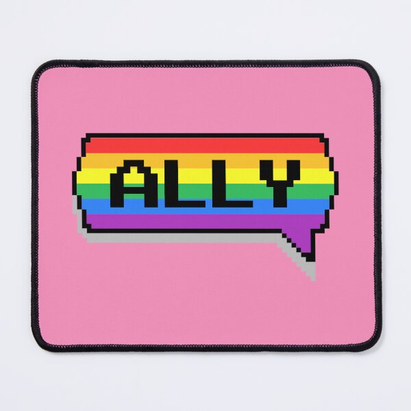 Item preview, Rainbow Ally Pride Pixelated Chat Box designed and sold by everything4eva.