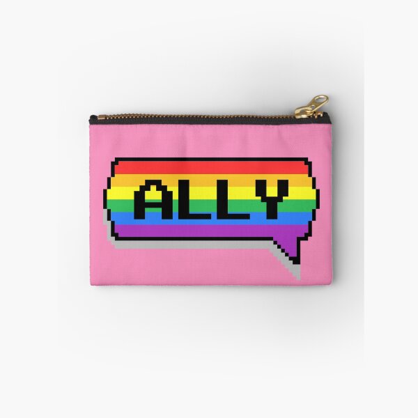 Item preview, Rainbow Ally Pride Pixelated Chat Box designed and sold by everything4eva.