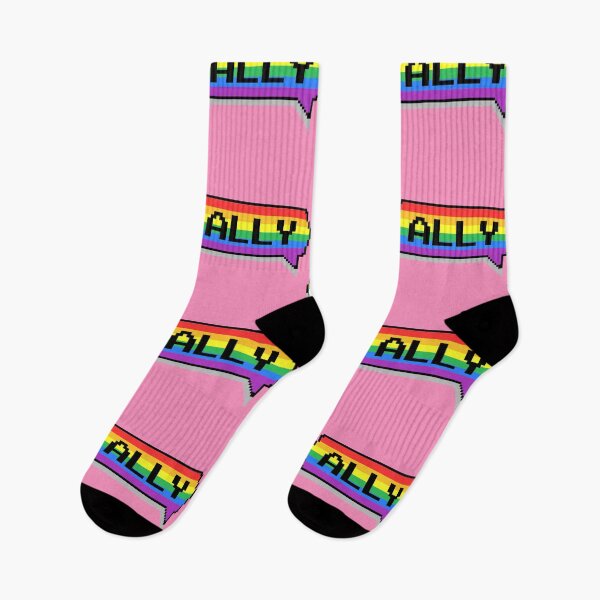 Item preview, Rainbow Ally Pride Pixelated Chat Box designed and sold by everything4eva.