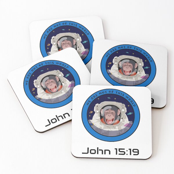 Item preview, We are not of this world space monkey designed and sold by Guntherschrenk.