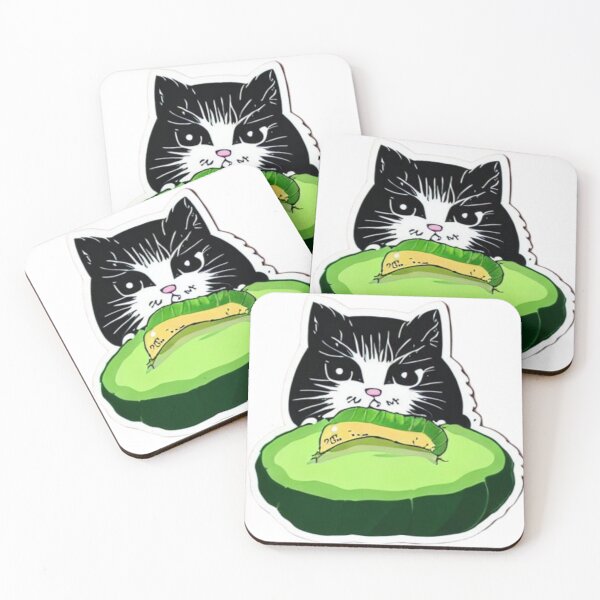 Item preview, Cat Eating Zucchini 03 designed and sold by CheeseBlueprint.