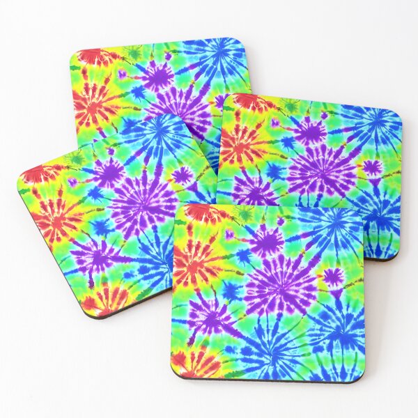 Item preview, green,blue and purple tie dye circles  designed and sold by patterncrow.