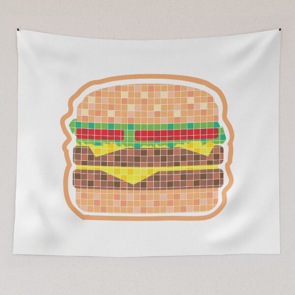 Item preview, Pixelated Hamburger designed and sold by vectorworks51.